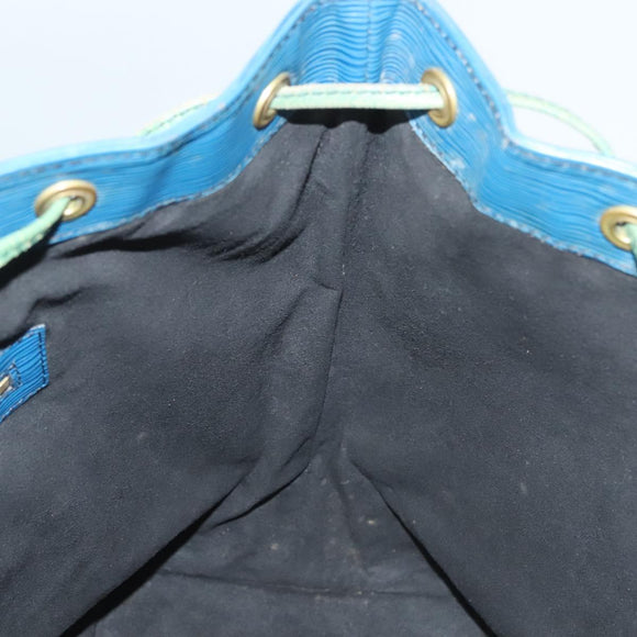 LOUIS VUITTON Epi Noe Shoulder Bag Bicolor Green Blue M44044 LV Auth 128621