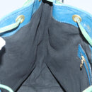 LOUIS VUITTON Epi Noe Shoulder Bag Bicolor Green Blue M44044 LV Auth 128621-19