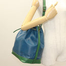LOUIS VUITTON Epi Noe Shoulder Bag Bicolor Green Blue M44044 LV Auth 128621-20