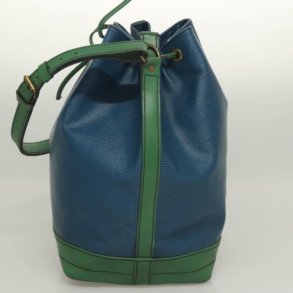 LOUIS VUITTON Epi Noe Shoulder Bag Bicolor Green Blue M44044 LV Auth 128621