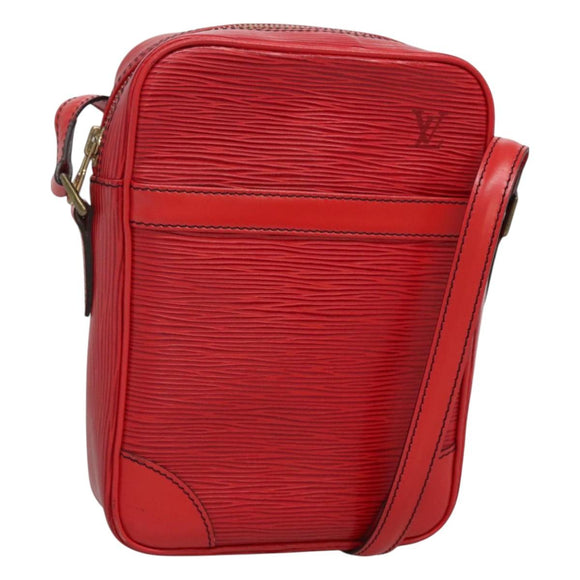 LOUIS VUITTON Epi Danube Shoulder Bag Red M45637 LV Auth 128624