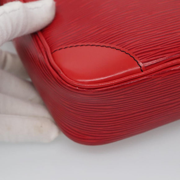 LOUIS VUITTON Epi Danube Shoulder Bag Red M45637 LV Auth 128624