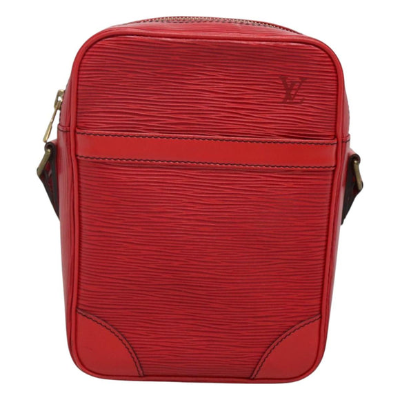 LOUIS VUITTON Epi Danube Shoulder Bag Red M45637 LV Auth 128624