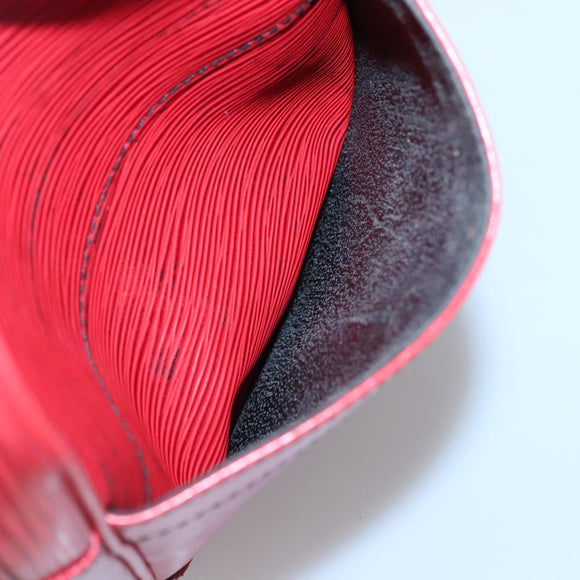 LOUIS VUITTON Epi Danube Shoulder Bag Red M45637 LV Auth 128624