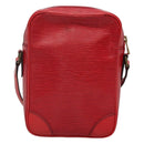 LOUIS VUITTON Epi Danube Shoulder Bag Red M45637 LV Auth 128624-2