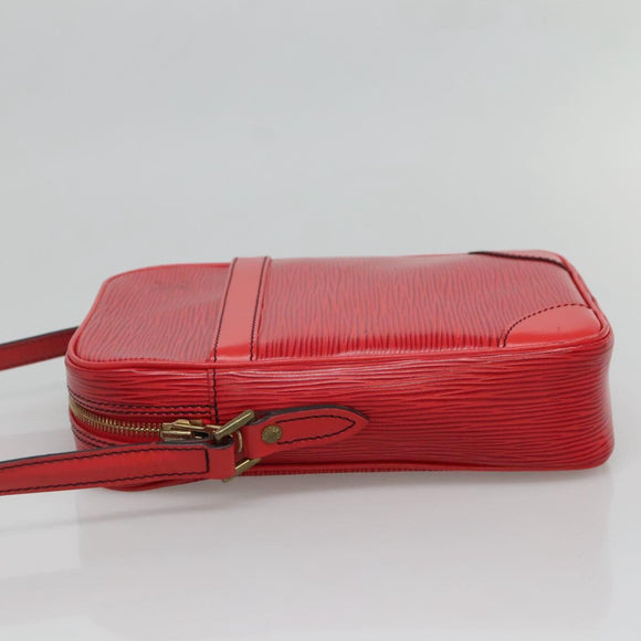 LOUIS VUITTON Epi Danube Shoulder Bag Red M45637 LV Auth 128624