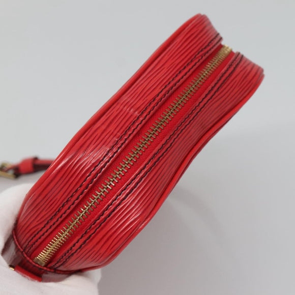 LOUIS VUITTON Epi Danube Shoulder Bag Red M45637 LV Auth 128624