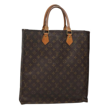 LOUIS VUITTON Monogram Sac Plat Hand Bag M51140 LV Auth 128626