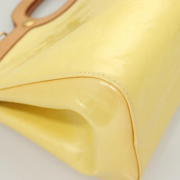 LOUIS VUITTON Monogram Vernis Roxbury Drive Hand Bag Perle M91374 LV Auth 128630