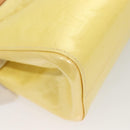 LOUIS VUITTON Monogram Vernis Roxbury Drive Hand Bag Perle M91374 LV Auth 128630-15