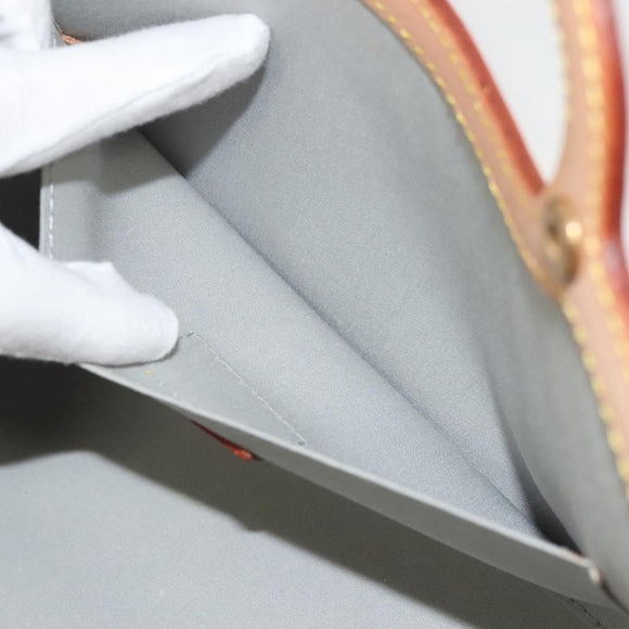 LOUIS VUITTON Monogram Vernis Roxbury Drive Hand Bag Perle M91374 LV Auth 128630