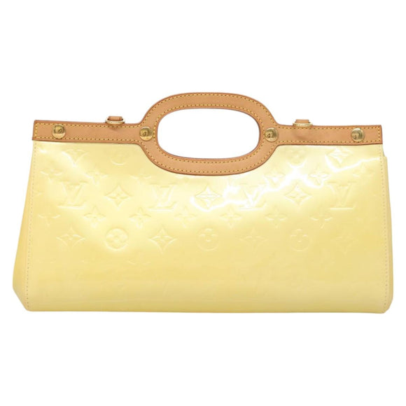 LOUIS VUITTON Monogram Vernis Roxbury Drive Hand Bag Perle M91374 LV Auth 128630