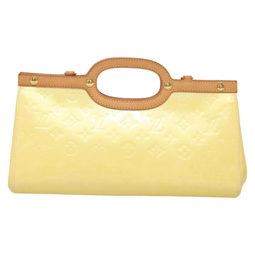 LOUIS VUITTON Monogram Vernis Roxbury Drive Hand Bag Perle M91374 LV Auth 128630 - 0