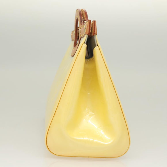 LOUIS VUITTON Monogram Vernis Roxbury Drive Hand Bag Perle M91374 LV Auth 128630