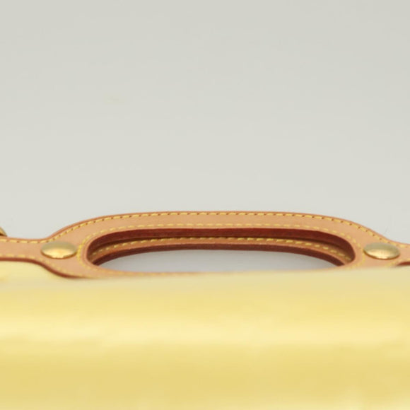 LOUIS VUITTON Monogram Vernis Roxbury Drive Hand Bag Perle M91374 LV Auth 128630