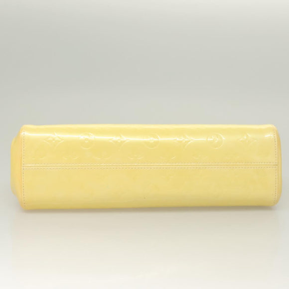 LOUIS VUITTON Monogram Vernis Roxbury Drive Hand Bag Perle M91374 LV Auth 128630