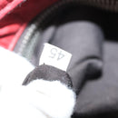 Miu Miu Chain Shoulder Bag Leather Red Silver Auth 128640-12