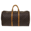 LOUIS VUITTON Monogram Keepall 55 Boston Bag M41424 LV Auth 128652-13