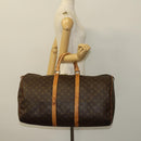 LOUIS VUITTON Monogram Keepall 55 Boston Bag M41424 LV Auth 128652-21