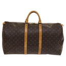 LOUIS VUITTON Monogram Keepall 55 Boston Bag M41424 LV Auth 128652-2