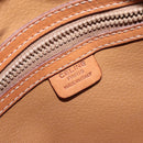CELINE Macadam Canvas Shoulder Bag PVC Leather Brown Gold Auth 128661-19