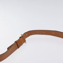 CELINE Macadam Canvas Shoulder Bag PVC Leather Brown Gold Auth 128661-14