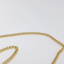 Salvatore Ferragamo Gancini Chain Shoulder Bag Leather Black Gold Auth 128664-8