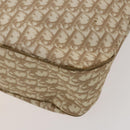 Christian Dior Trotter Canvas Romantic Tote Bag PVC Beige Silver Auth 128666-15