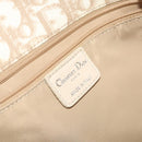 Christian Dior Trotter Canvas Romantic Tote Bag PVC Beige Silver Auth 128666-17