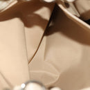 Christian Dior Trotter Canvas Romantic Tote Bag PVC Beige Silver Auth 128666-20