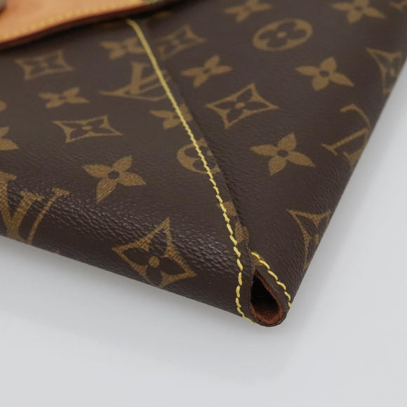 LOUIS VUITTON Monogram Visionaire Briefcase M99045 LV Auth 128672