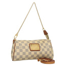 LOUIS VUITTON Damier Azur Eva Shoulder Bag 2way N55214 LV Auth 128674-1