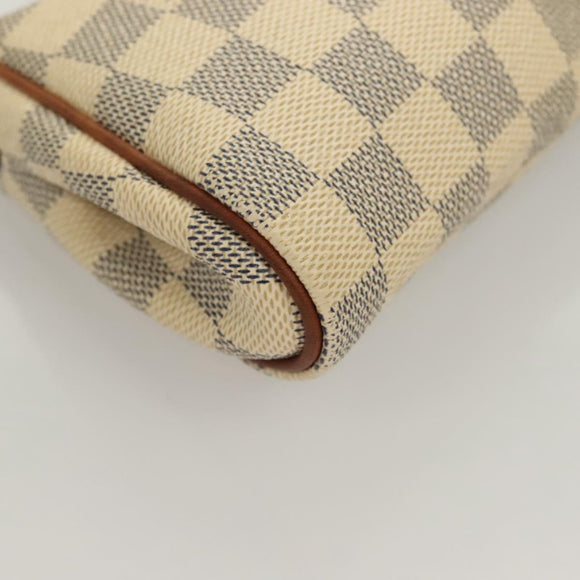 LOUIS VUITTON Damier Azur Eva Shoulder Bag 2way N55214 LV Auth 128674