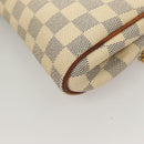 LOUIS VUITTON Damier Azur Eva Shoulder Bag 2way N55214 LV Auth 128674-17