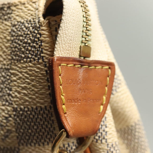 LOUIS VUITTON Damier Azur Eva Shoulder Bag 2way N55214 LV Auth 128674