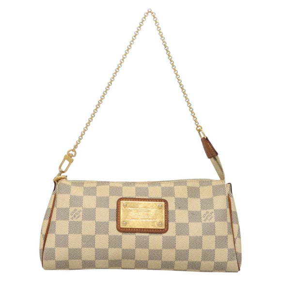 LOUIS VUITTON Damier Azur Eva Shoulder Bag 2way N55214 LV Auth 128674