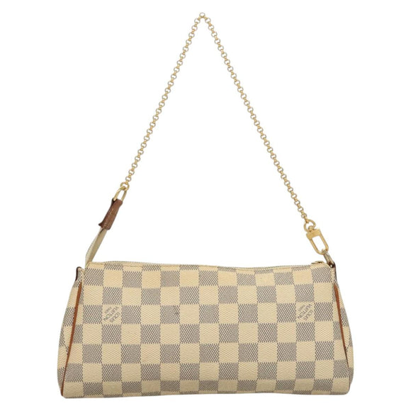 LOUIS VUITTON Damier Azur Eva Shoulder Bag 2way N55214 LV Auth 128674