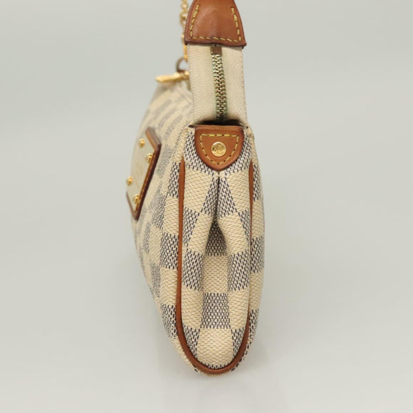 LOUIS VUITTON Damier Azur Eva Shoulder Bag 2way N55214 LV Auth 128674