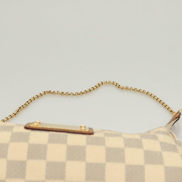 LOUIS VUITTON Damier Azur Eva Shoulder Bag 2way N55214 LV Auth 128674