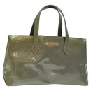 LOUIS VUITTON Monogram Vernis Wilshire PM Bag Gris Art Deco M91627 Auth 128675-1