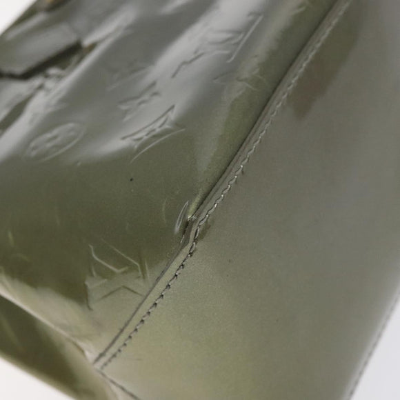 LOUIS VUITTON Monogram Vernis Wilshire PM Bag Gris Art Deco M91627 Auth 128675