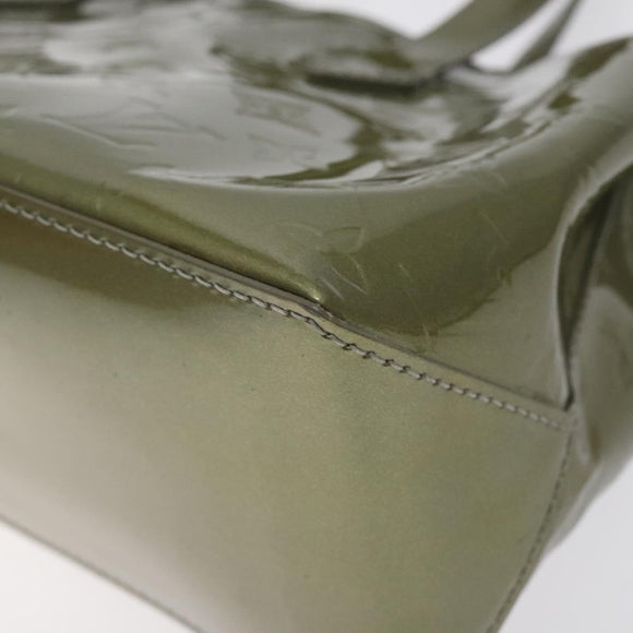 LOUIS VUITTON Monogram Vernis Wilshire PM Bag Gris Art Deco M91627 Auth 128675