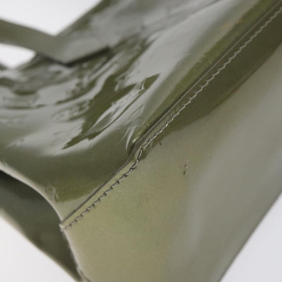 LOUIS VUITTON Monogram Vernis Wilshire PM Bag Gris Art Deco M91627 Auth 128675