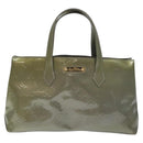 LOUIS VUITTON Monogram Vernis Wilshire PM Bag Gris Art Deco M91627 Auth 128675-13