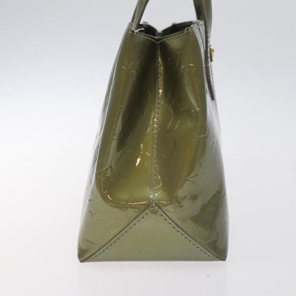 LOUIS VUITTON Monogram Vernis Wilshire PM Bag Gris Art Deco M91627 Auth 128675