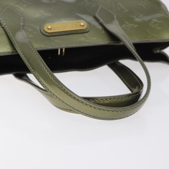 LOUIS VUITTON Monogram Vernis Wilshire PM Bag Gris Art Deco M91627 Auth 128675