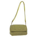 BOTTEGA VENETA INTRECCIATO Shoulder Bag Nylon Green Auth 128679-1
