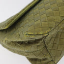 BOTTEGA VENETA INTRECCIATO Shoulder Bag Nylon Green Auth 128679-14