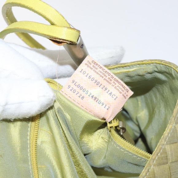 BOTTEGA VENETA INTRECCIATO Shoulder Bag Nylon Green Auth 128679