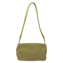 BOTTEGA VENETA INTRECCIATO Shoulder Bag Nylon Green Auth 128679-2